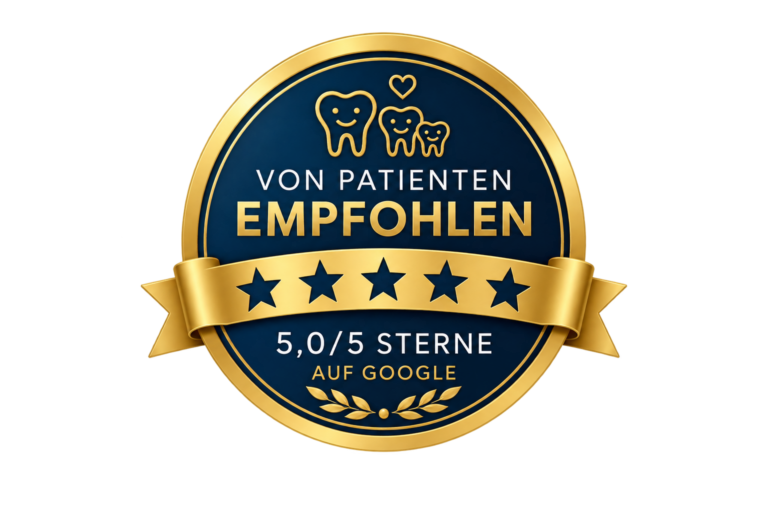 Von Patienten empfohlen – Bewertungssiegel für die Zahnfamilie